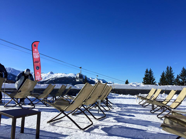 deck chairs on a mountain