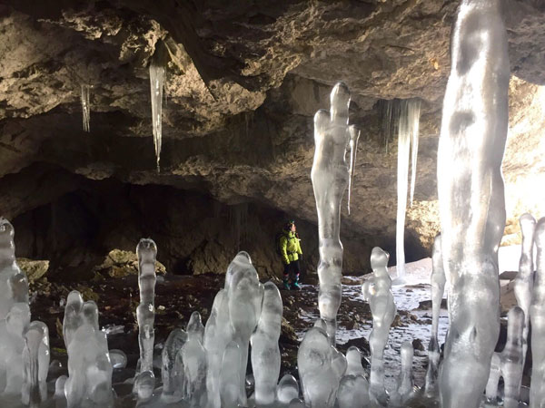 cave full of stalagmites