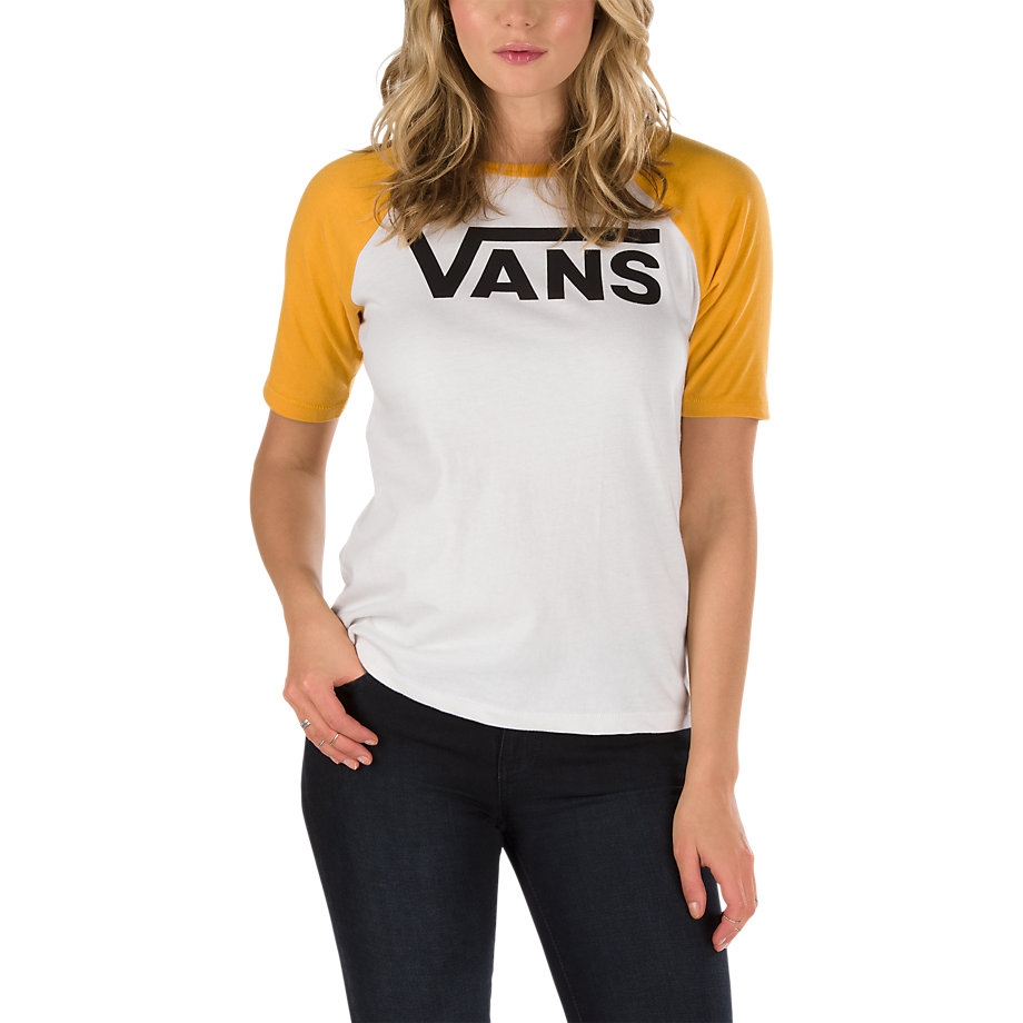 yellow and white vans shirt